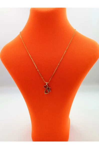 Gold Renk Zincir Figürlü Kararmaz Özel Tasarım Kolye ürün görseli 1