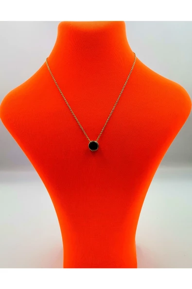 Gold Renk Zincir Figürlü Kararmaz Özel Tasarım Kolye ürün görseli 1