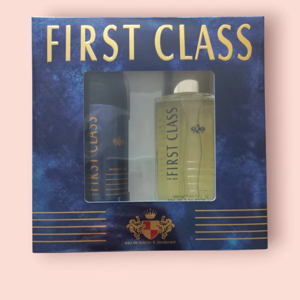 FIST CLASS FOR MAN 100 ml. e EDT. +150 ml. e DEO KOFRE SET - 3