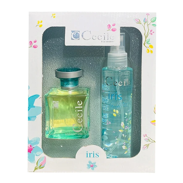CECİLE İRİS FOR WOMAN GIFT SET 100 ml. EDT. + 150 ml. DEO