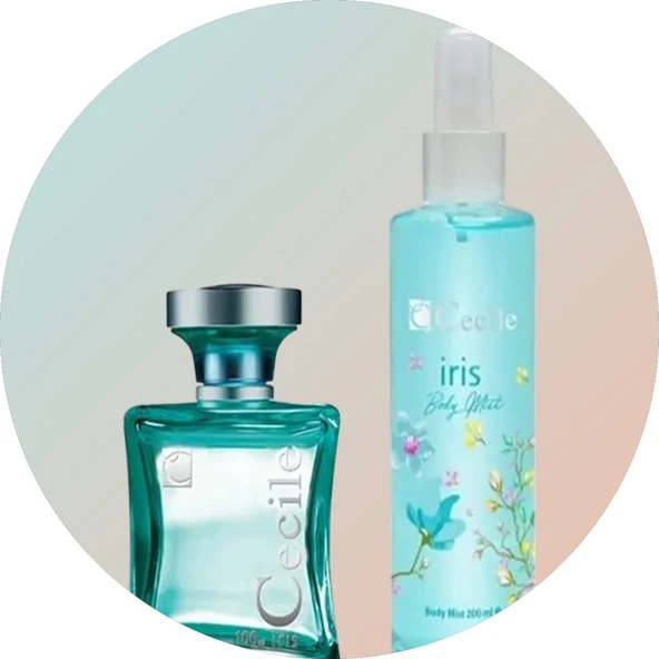 CECİLE İRİS FOR WOMAN GIFT SET 100 ml. EDT. + 150 ml. DEO - 2