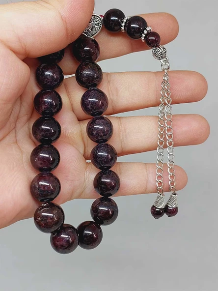 Lal (Garnet - Granat) Taşı 17lik Efe Tesbih 12mm (52866)