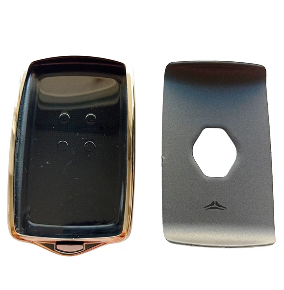 Renault Megane 4 Talisman Duster Sandero Nano Kart Kılıfı Kumanda Kılıfı Oto Anahtarlık Siyah - 4