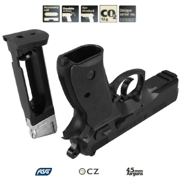 ASG CZ75 D COMPACT SİYAH HAVALI 16086 4.5 mm - 4