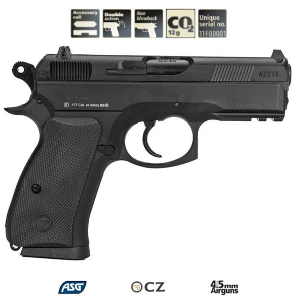 ASG CZ75 D COMPACT SİYAH HAVALI 16086 4.5 mm - 2