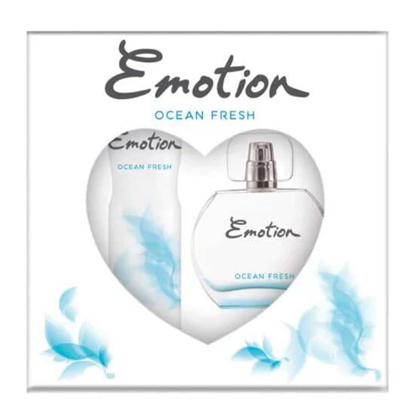 EMOTİON OCEAN FRESH FOR WOMEN GIFT SET 50 ml. e EDT. + 150 ml. e DEO