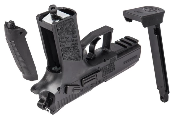 ASG CZ 75 P07 Duty Blowback Havalı 4.5 mm 16728 Siyah - Resim 6