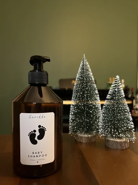 Bebek Şampuanı Baby Shampoo Etiketli Plastik Amber Şişe 500ml - 2