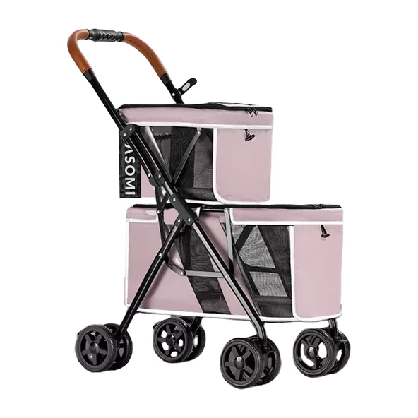 Yasomi PatiGo LD03M 2 Katlı Katlanabilir Kedi ve Köpek Arabası - 2