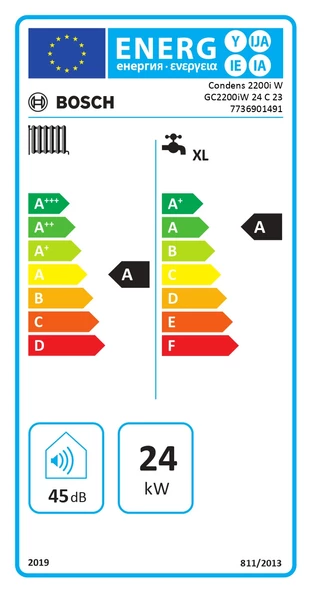 Bosch Condens 2200İ W 24 C23 24/25 Kw Erp Hermetik Yoğuşmalı Kombi - 2