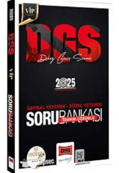 2025 DGS VİP Sayısal-Sözel Tamamı Çözümlü Soru Bankası Yargı Yayınevi ürün görseli 1