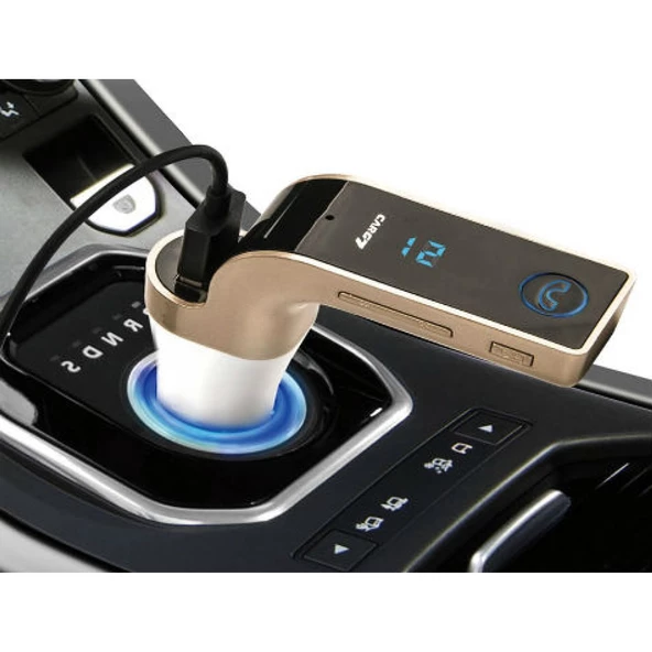 Carg7 Bluetooth Araç FM Transmitter Usb Girişli