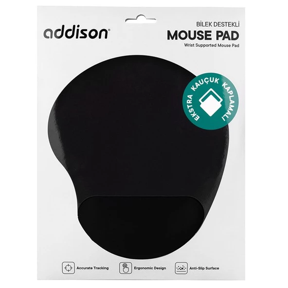 ADDISON 300152 Bilek Destekli Jel Siyah Mouse Pad - 4