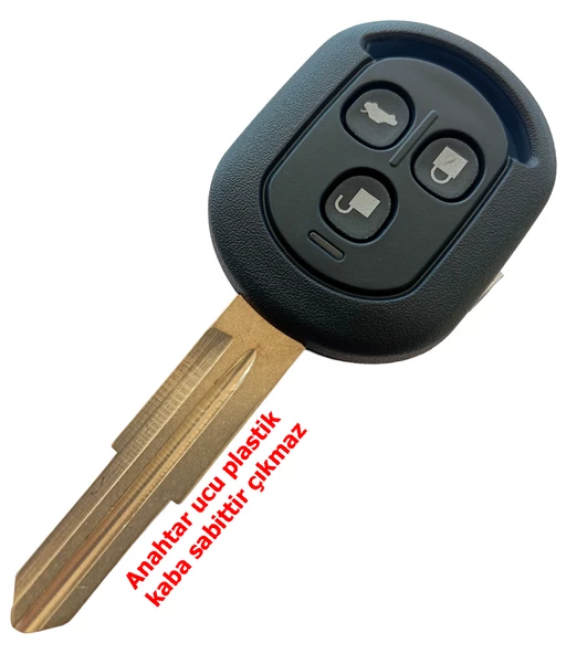 Chevrolet Optra Aveo Kalos Uyumlu Kumanda Kabı Anahtar Kabı Oto Anahtarlık 3 Tuş