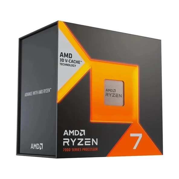 AMD RYZEN 7 7800X3D 104MB 16çekirdekli VGA YOK AM5 120w Kutulu+Fansız