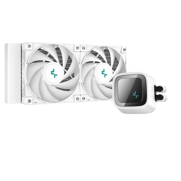 DEEPCOOL 240MM LS520-WH RGB SIVI SOĞUTMALI AM5-1700P İŞLEMCİ FANI BEYAZ - Resim 2