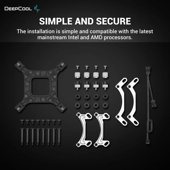 DEEPCOOL 240MM LE520 ARGB AM5-1700P SIVI SOĞUTMALI İŞLEMCİ FANI - Resim 6
