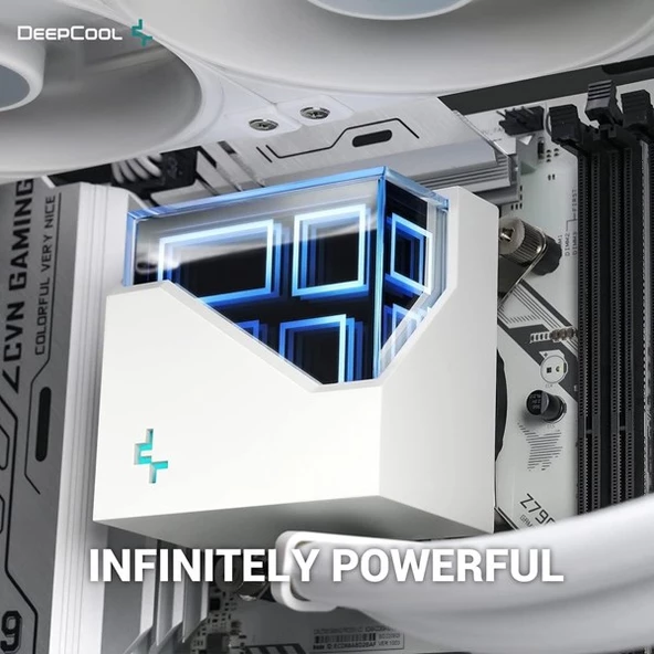 DEEPCOOL 240MM LT520-WH ARGB AM5-1700P SIVI SOĞUTMALI İŞLEMCİ FANI BEYAZ - 5