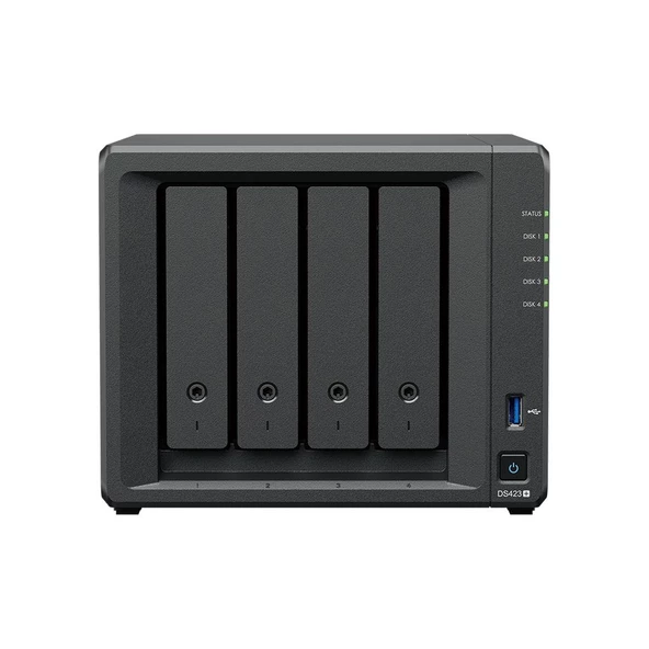 SYNOLOGY DS423 PLUS CELERON QC- 2 GB RAM- 4-diskli Nas Server (Disksiz)