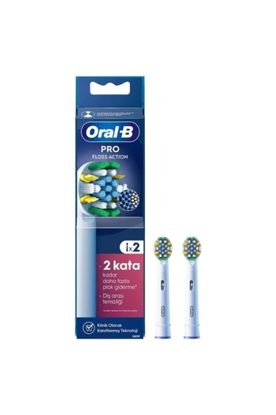 Oral-B Pro Floss Action X-filament Şarjlı Diş Fırçası Yedek Başlığı 2 Adet