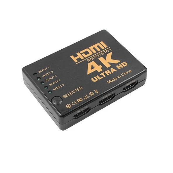 S-LINK 5port SL-HSW4K55 5port HDMI (giriş) 1port HDMI (çıkış) 4K HDMI Switch ürün görseli