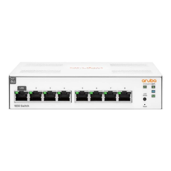 ARUBA 8port Instant On 1830-8G JL810A Yönetilebilir Switch ürün görseli