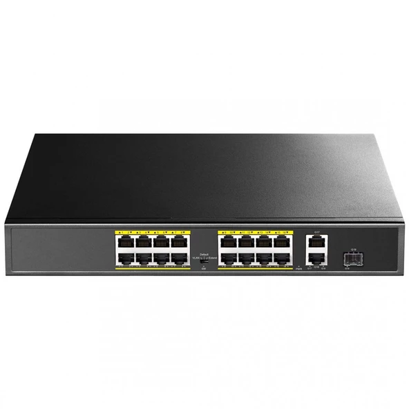ODS 16port 200w FULL PoE 08ODS-16P2U-200 10/100 2X-UPLINK Yönetilemez Switch