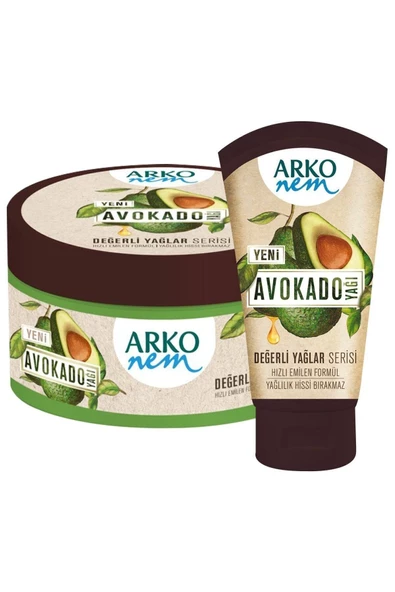 ARKO Nem Nem Değerli Yağlar Avokado Yağı El Ve Vücut Kremi 250 Ml + 60 Ml