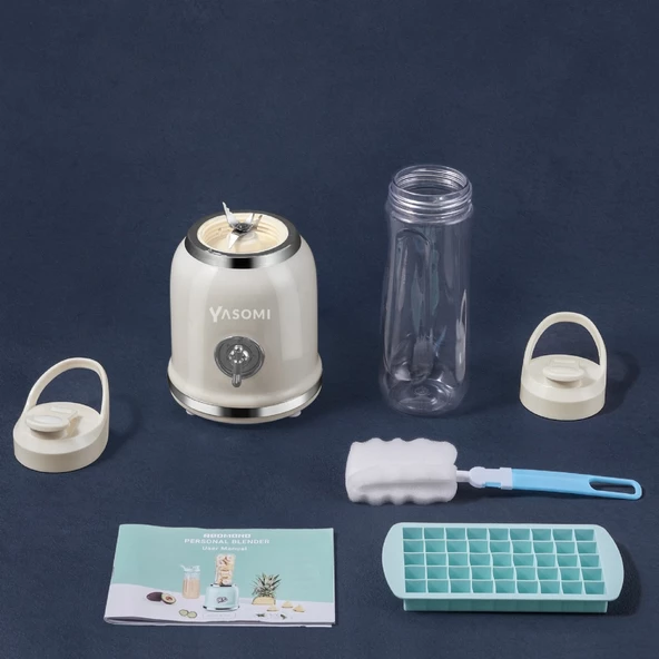 Yasomi Bl019 Retro Smoothie Blender Bej (Yasomi Türkiye Garantili) - 4