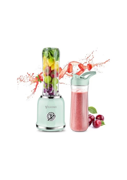 Yasomi BL019 Retro Smoothie Blender Yeşil (Yasomi Türkiye Garantili )