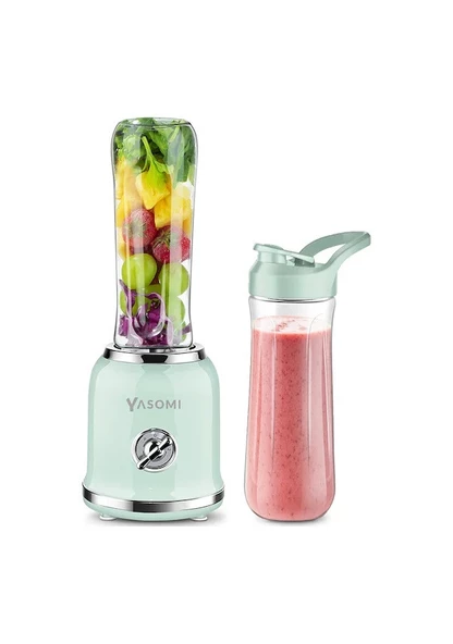 Yasomi BL019 Retro Smoothie Blender Yeşil (Yasomi Türkiye Garantili ) - 3