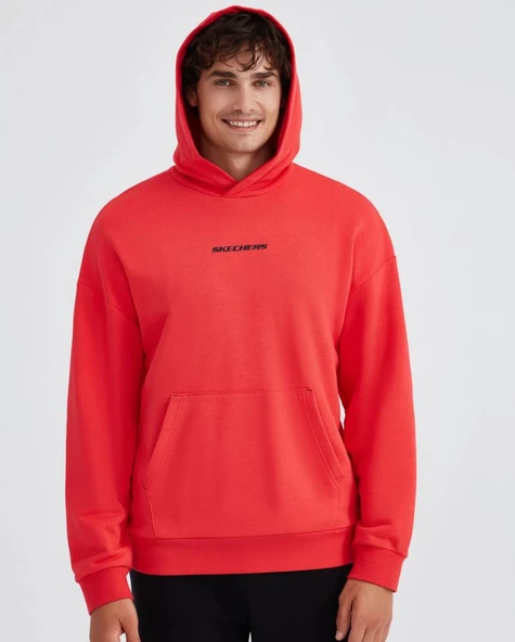 Skechers M Essential Hoodie Sweatshirt S232438 Kapüşonlu Erkek Sweatshirt - 4