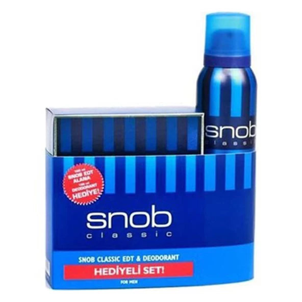 Snob classic FOR MEN 100 ml. e EDT. + 150 ml. e DEO