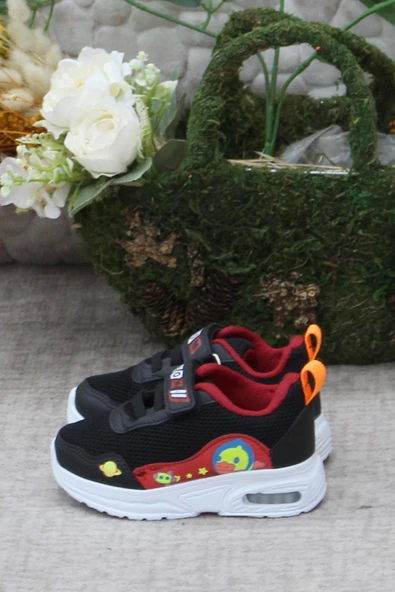 Fort 0769 Siyah Kırmızı Figürlü Hafif Taban Işıklı Erkek Çocuk Ayakkabı - 3