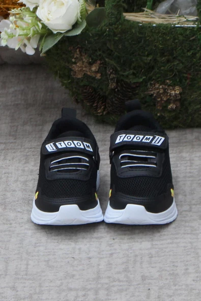 Fort 0770 Siyah Beyaz Figürlü Hafif Taban Işıklı Erkek Çocuk Ayakkabı - Resim 2