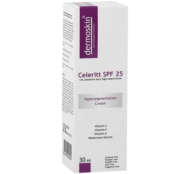 Dermoskin Celeritt SPF 25 Leke Karşıtı Bakım Kremi 30 ml