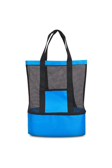 Plaj El Çantası Soğuk Sıcak Tutucu Bölmeli Buzluklu - Resim 2