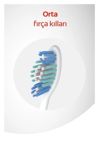 Colgate Diş Macunu Gelişmiş Beyazlık 3 x 75 ml, Üçlü Etki Orta Diş Fırçası - 3