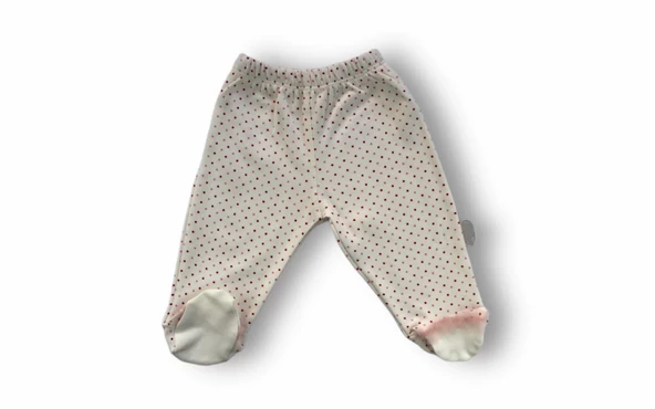 Kraliçe Kuğu Nakışlı Bandajlı Uzun Kollu Sweatli 3lü Kız Bebek Takımı Ekru - Resim 3