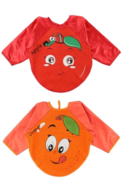 Mevye Desenli Giyilebilen Bebek Önlüğü - Resim 2