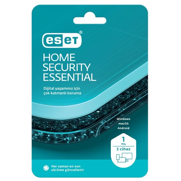 Eset Home Security Essential Kutu 1 Yil - 3 Kullanici