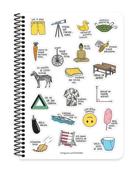 Keskin Color Hisli Şeyler 2024/2025 Akademik Ajanda Gözüm Hep Yükseklerde - 4