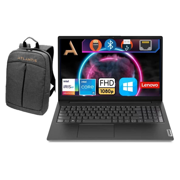 Lenovo V15 G3 I5-1235U 12GB 256GB SSD W10Pro 15.6" FHD Notebook 82TT00A5TX0189+Çanta