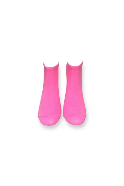 Me-vo Tekli Açık Pembe Renkli Bay/Bayan Unisex Esnek Nem Alabilen Pamuklu Karpuz Desenli Patik Çorap - Resim 3