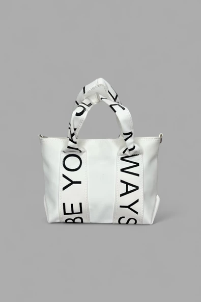 Me-vo Kadın Beyaz Renkli Be You Ways Model El ve Omuz Çantası ürün görseli
