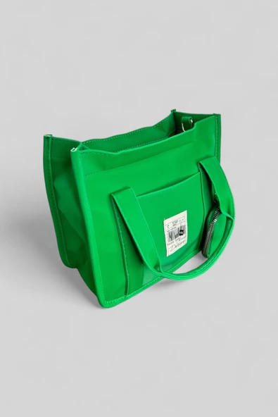Me-vo Yeşil Renkli Kadın El ve Omuz Çantası - Resim 2