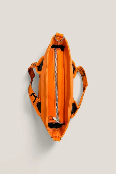 Me-vo Kadın Turuncu Renkli Be You Ways Model El ve Omuz Çantası - Resim 2