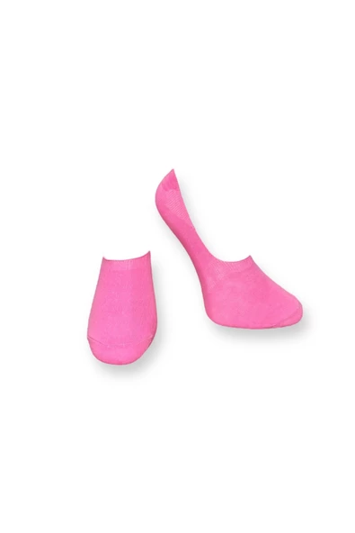 Me-vo Tekli Pembe Renkli Bay/Bayan Unisex Esnek Nem Alabilen Pamuklu Babet Çorap ürün görseli