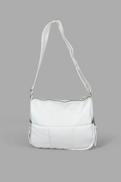 Me-vo Kadın Beyaz Renkli Paraşüt Kumaş Omuz Çantası ürün görseli