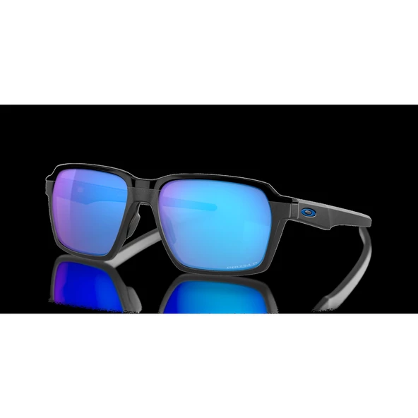 Oakley Parlay Steel w/ PRIZM Sapph Polarize Unısex Gözlük 0OO4143-OAK.4143